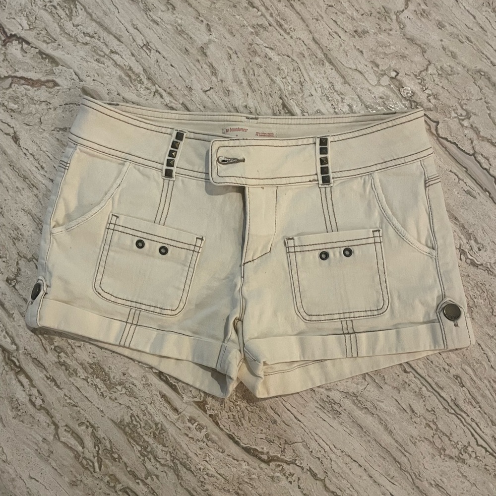 No Boundaries Cream Shorts